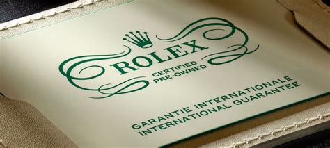 rolex certified pre owned certificate